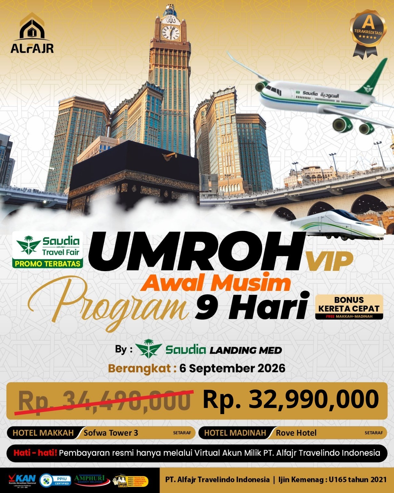 6 September 2026 Official Pusat Solo Alfajr Umroh Purworejo Haji Khusus Kebumen Magelang Wonosobo